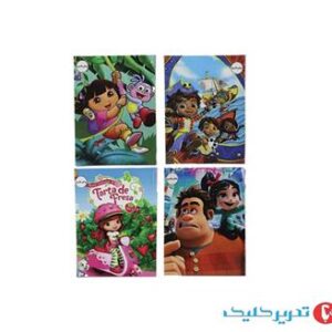 دفتر مشق 50 برگ ته چسب خطی حاشیه دار