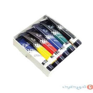 رنگ اکرولیک 6 رنگ 21 میل پارس
